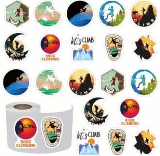 ↗️NEW⭕(10) 1" ROCK CLIMBING STICKERS!!⭕OUTDOOR ADVENTURE