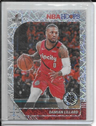 Damian Lillard 2019-20 Hoops Premium Stock Prizms Silver Laser #157