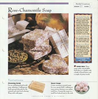 Making Herbal Creations: Rose Chamomile Soap