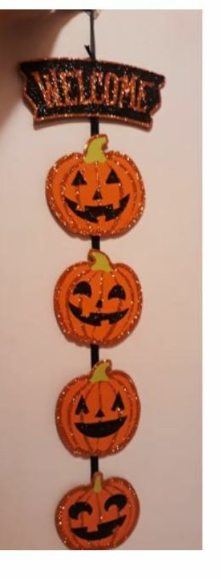 ヘ(◕。◕ヘ) Halloween Pumpkin Decoration (Glittery)