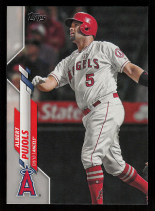 2020 Topps Albert Pujols #497 Los Angeles Angels Baseball Card