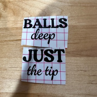 Funny decals vinyl for your Q tip jar & cotton balls 