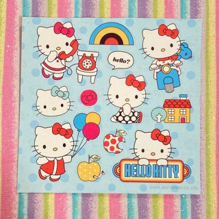 Kawaii Hello Kitty sticker sheet