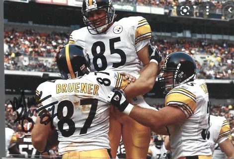 Mark Bruener Signed Autograph 4x6 Photo Pittsburgh Steelers Washington Huskies
