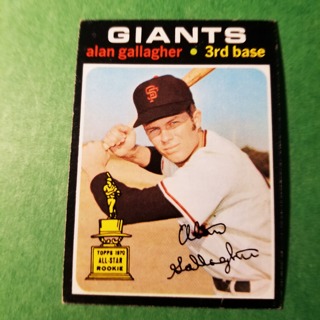 1971 Topps Vintage Baseball Card # 224 - ALAN GALLAGHER - GIANTS - NRMT+