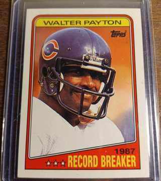 1988 Topps Walter Payton RB/Most Rushing/Touchdowns: