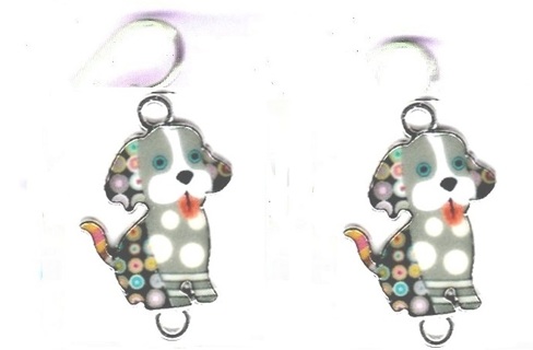 SP ENAMEL PUPPY EARRINGS #12 (PLEASE READ DESCRIPTION)