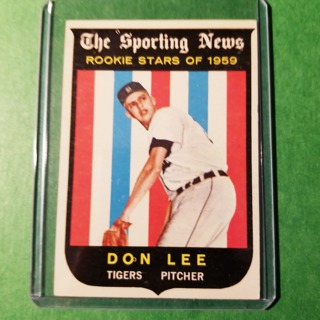  1959 - TOPPS EXMT - NRMT BASEBALL - CARD NO. 132 - DON LEE ROOKIE - TIGERS