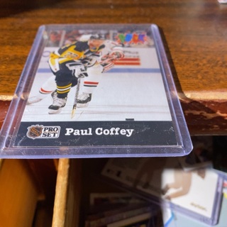 1995 pro set puck Paul Coffey hockey card 