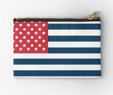 Reverse American Flag Pouch