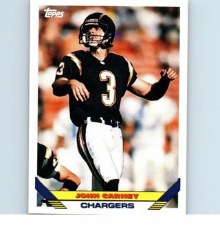 John Carney 1993 Topps San Diego Chargers