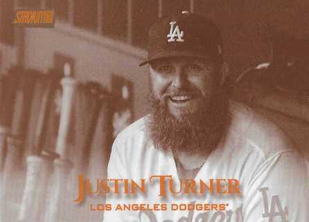 2019 Stadium Club Justin Turner (Retail Exclusive Sepia Parallel) #114