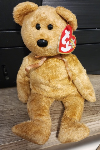 NEW - TY Beanie Baby Bear - "Cashew"