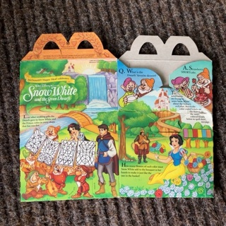 McDonald’s Happy Meal - Snow White and the Seven Dwarfs / Box 