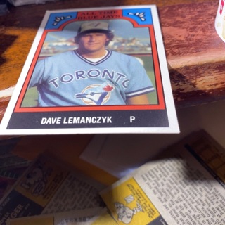 1986 tcma all time blue jays Dave lemanczyk baseball card 