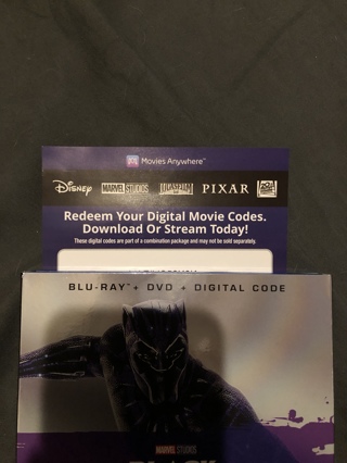 Black panther digital code