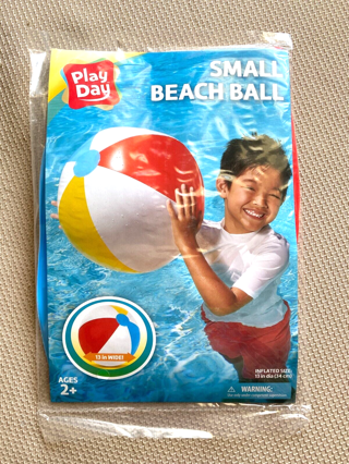Play Day Beach Ball Small 13" Multi Color Inflatable