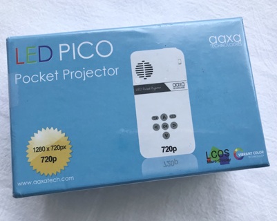 PICO Pocket Projector New in Box Sealed HDMI for Art Cookies Halloween Outdoor Movies & More!