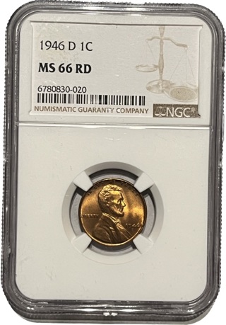 1946 NGC MS66 Wheat Penny 