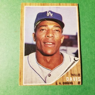 1962 - TOPPS BASEBALL CARD NO. 108 - WILLIE DAVIS - DODGERS