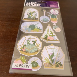 Sticko plants stickers / 2 sheets 