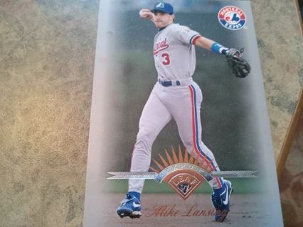 1997 LEAF MIKE LANSING MONTREAL EXPOS BASEBALL CARD# 37