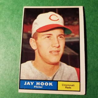 1961 - TOPPS BASEBALL CARD NO. 162 - JAY HOOK - REDS