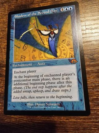 Magic the gathering mtg Shadow of the Second Sun retro frame Modern Horizons 3