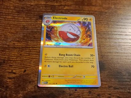 Pokemon Electrode 101/165 holo rare card