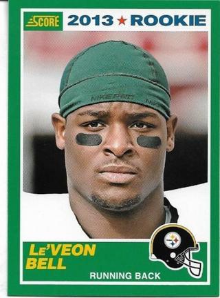 2013 SCORE LEVEON BELL ROOKIE CARD