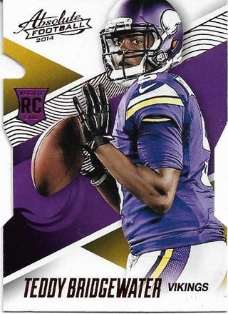 2014 ABSOLUTE TEDDY BRIDGEWATER DIE CUT ROOKIE CARD