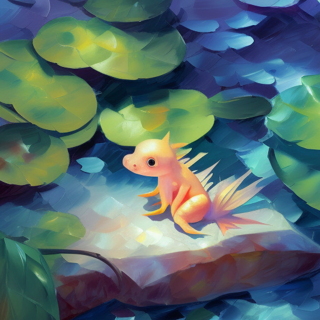 Listia Digital Collectible: Baby Axolotl