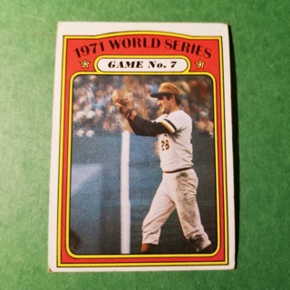 1972 - TOPPS BASEBALL CARD NO. 229 - 1971 WORLD SERIES GAME # 7