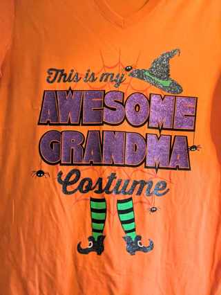 HALLOWEEN COSTUME GRANDMA T-Shirt - SZ LG - 12-14 - NWT - FREE SHPG :D