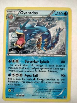 Gyarados 20/98 rare holo nm pokemon