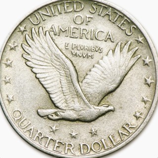 1919  P Quarter, Standing Liberty. Sharp Features, Solid Date, Refundable, Insured