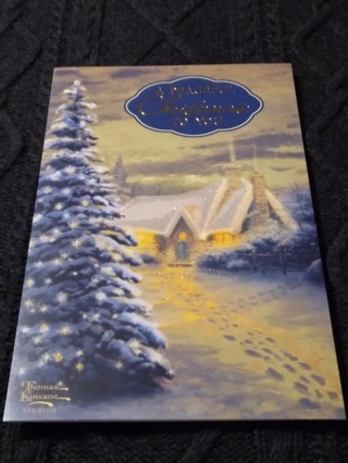 THOMAS KINKADE CARD - A White Christmas