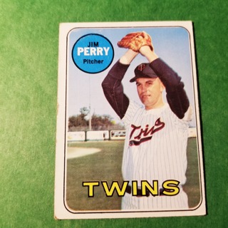 1969 - TOPPS BASEBALL CARD  NO. 146 - JIM PERRY - TWINS