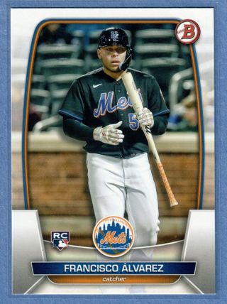 2023 Bowman Francisco Alvarez Rookie Card #49 Mets RC