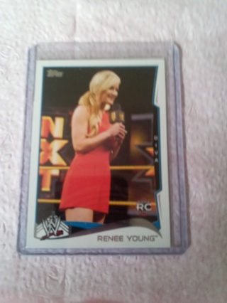 lot of 2 wwe renee young cards from 2014 and 2016.