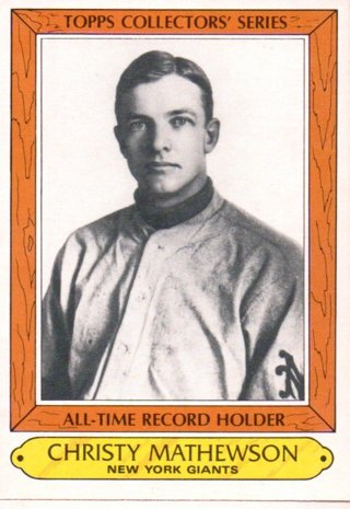 1985 Topps Christy Mathewson All Time Record Holder