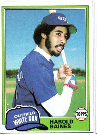 1981 Topps Harold Baines Rookie #347