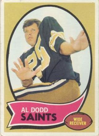 Tradingcard - 1970 Topps #123 - Al Dodd RC - New Orleans Saints