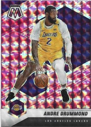 2020-21 MOSAIC ANDRE DRUMMOND PINK PRIZM REFRACTOR CARD