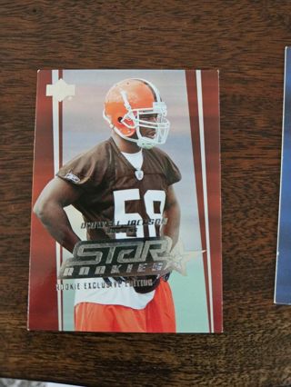 2006 Upper Deck Football trading card.