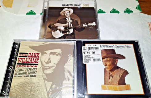 3 Sealed HANK WILLIAMS CD Songbook Greatest Hits Gold Country Legend Audio