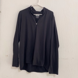 Men’s XXL Black Long Sleeve 1/4 Zip Pullover By Kirkland