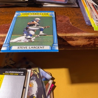 1987 Topps 1,000 yard club Steve largent football card 