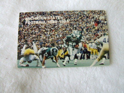 1980-81 Michigan State Spartans Football Schedule