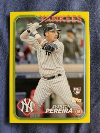 2024 Topps Yellow Rookie Everson Pereira